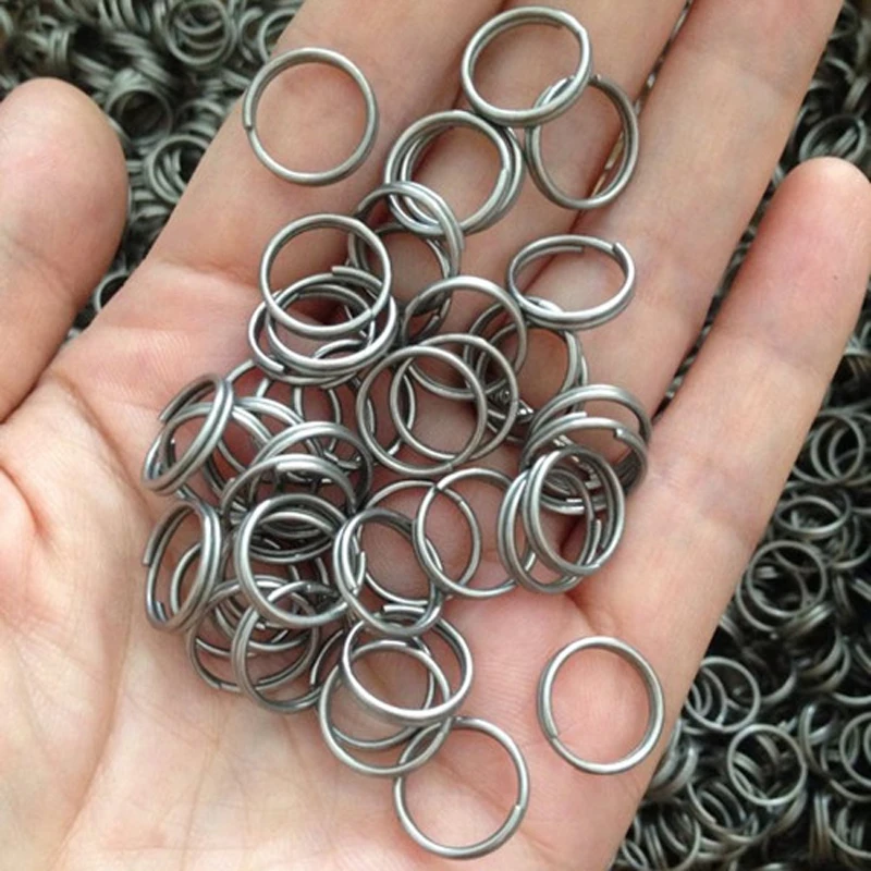 

10PCS/LOT Titanium Alloy Key Ring EDC Outdoor Small Tool Waterproof Bottle Accessories 10mm/12mm/14mm