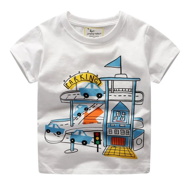 Детская летняя одежда футболка для маленьких мальчиков хлопковая футболка с короткими рукавами с изображением монстра-печенья детская повседневная спортивная футболка для мальчиков 2-7Y 125 - Цвет: mode 15
