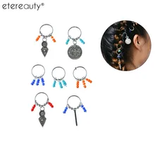 Цветная Этническая коса, дреды для волос, сделай сам, украшения, петли для плетения, головной убор, обруч, кольцо, аксессуары для косичек, волосы, дреды, головной убор