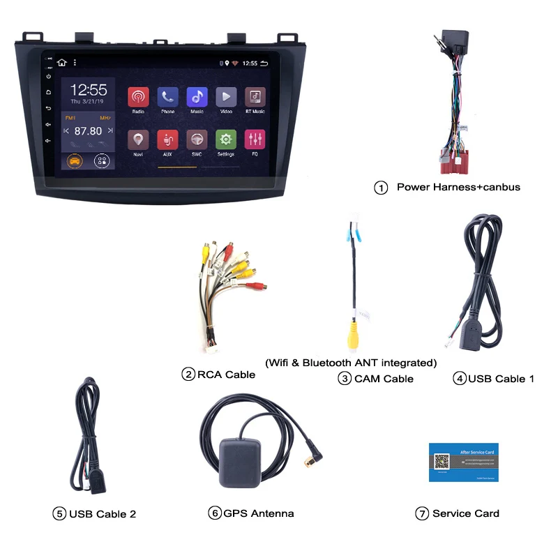 Clearance Super Slim Touch Screen Android 8.1 radio GPS Navigation for Mazda 3 Sport 2011 tablets Stereo Wifi Multimedia USB Bluetooth 2