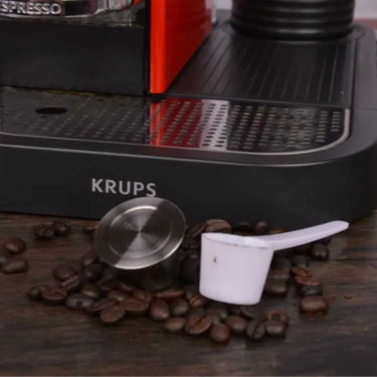 Новое поступление/2 способа использования/Капсульная металлическая капсула из нержавеющей стали совместима для кофемашины Nespresso