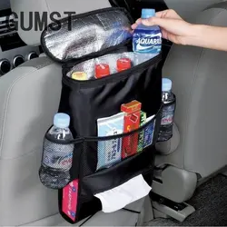 Новый автомобиль спинки тепловой сумка-холодильник Организатор Box Ткань хранения висит сумка водонепроницаемый мешок изолированные обед