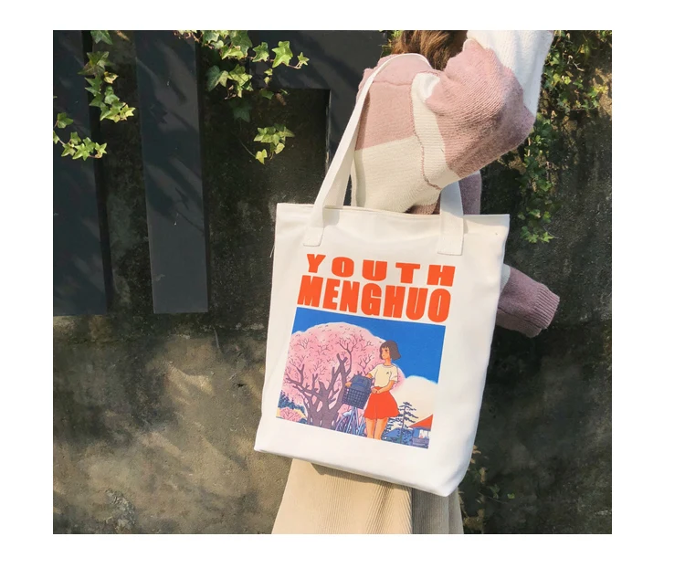 2018 Autumn & Winter Women Canvas Shoulder Bag Printed Ladies Vintage Handbag Totes Female Shopping Bags Beach Bag Women Handbag_11