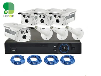 

Full 720p 4 Channel PoE(Power Over Ethernet) Security Surveillance Camera System with 4CH NVR (4) Weatherproof 1MP IP Camera