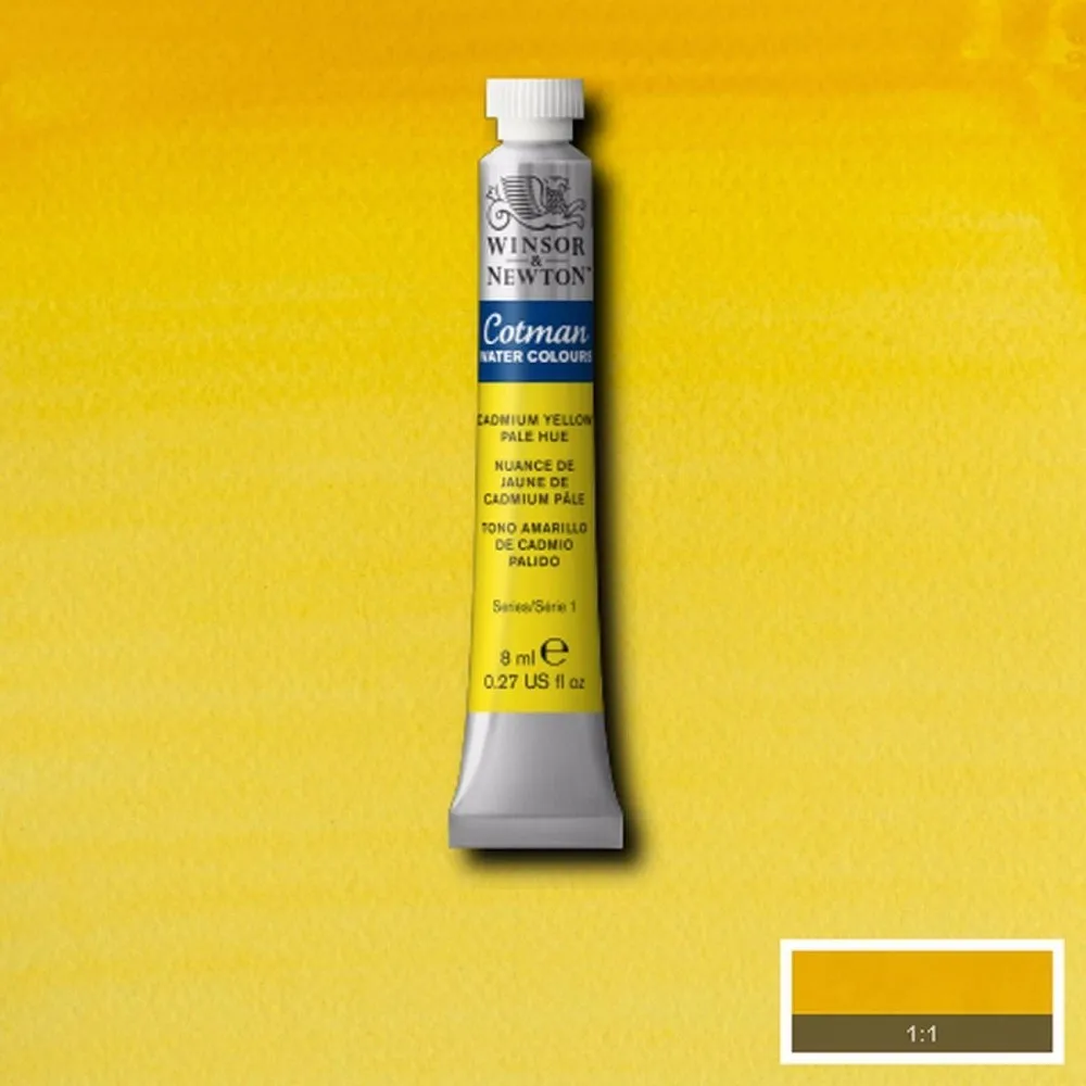 Winsor& Newton Cotman акварельный тюбик краски 8 мл 40 цветов