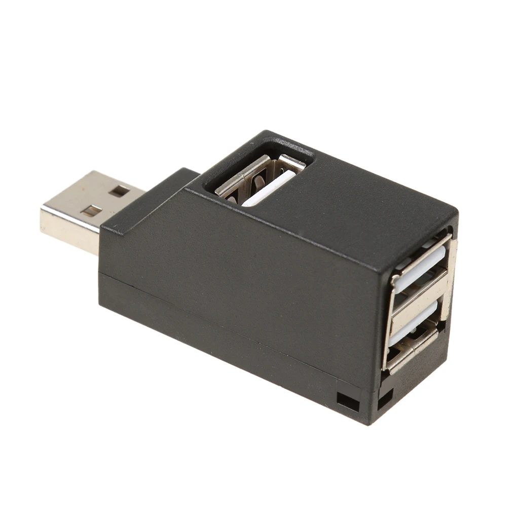 USB 2.0 High Speed Mini 3 Port Hub for PC Laptop Desktop Computer