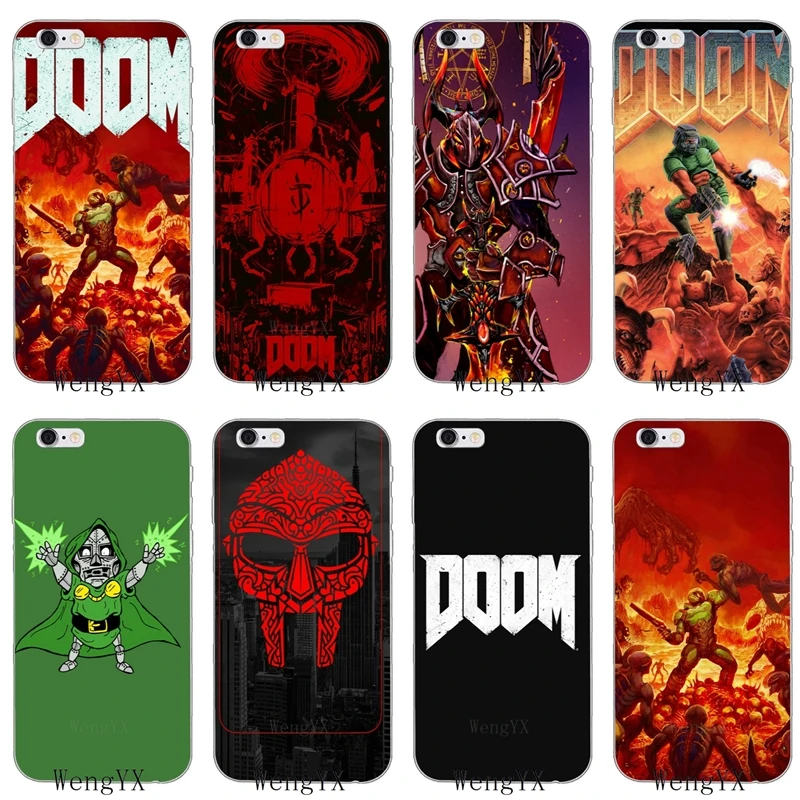 

cool skull game Doom Soft phone case For Xiaomi Mi A2 6X 8 SE Lite Mix Max 3 Redmi Note 6 6A Pro S2 Pocophone F1