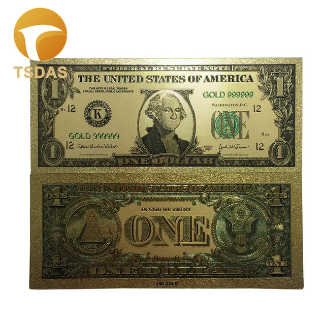 World Fake Money Collection 10pcs Set Banknotes Usa 1 Dollars Gold World Fake Money Collection 10pcs Set Banknotes Usa 1 Dollars Gold Foil Banknote Bill Currency Gifts Free Shipping