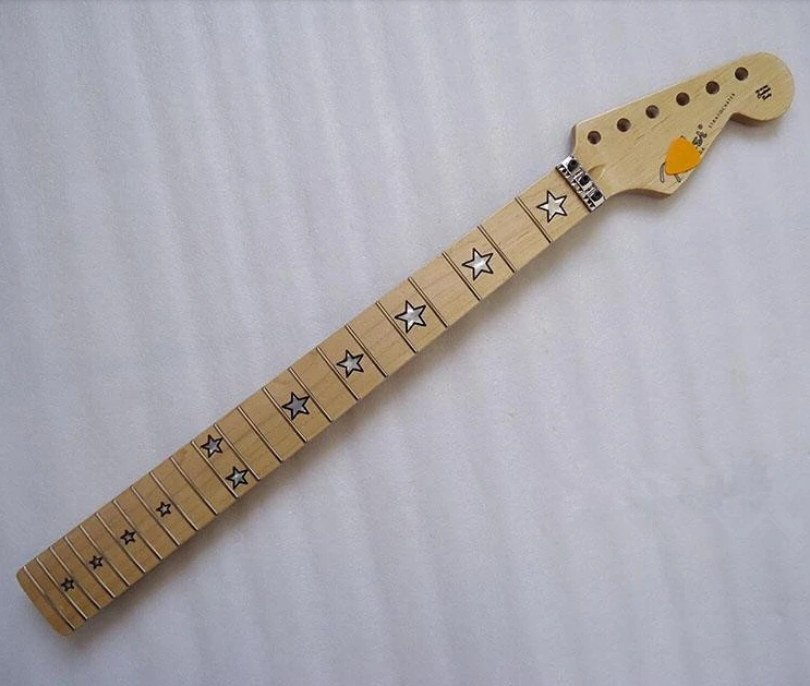 Top quality 22Fret inlay star Canadian maple Electric Guitar Neck Guitar Parts musical