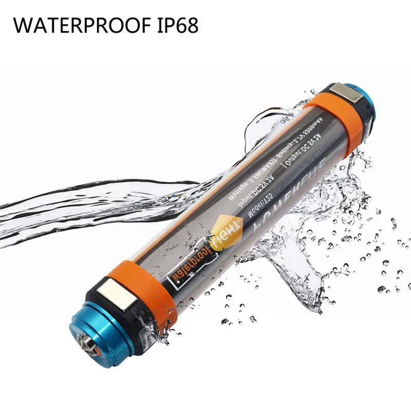 

Portable Lantern USB Rechargeable Flashlight IP68 Waterproof 6 Mode LED Camp Light Multi-functional Hanging Magnetic lamp