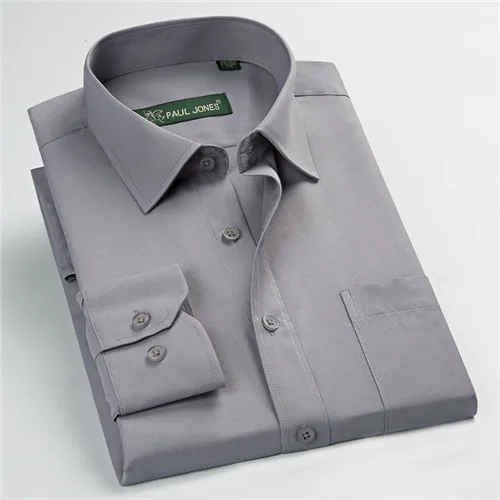 Высококачественные мужские рубашки, Саржевые деловые мужские рубашки с длинным рукавом и отложным воротником размера плюс 5xl, рубашки для работы - Цвет: 5505