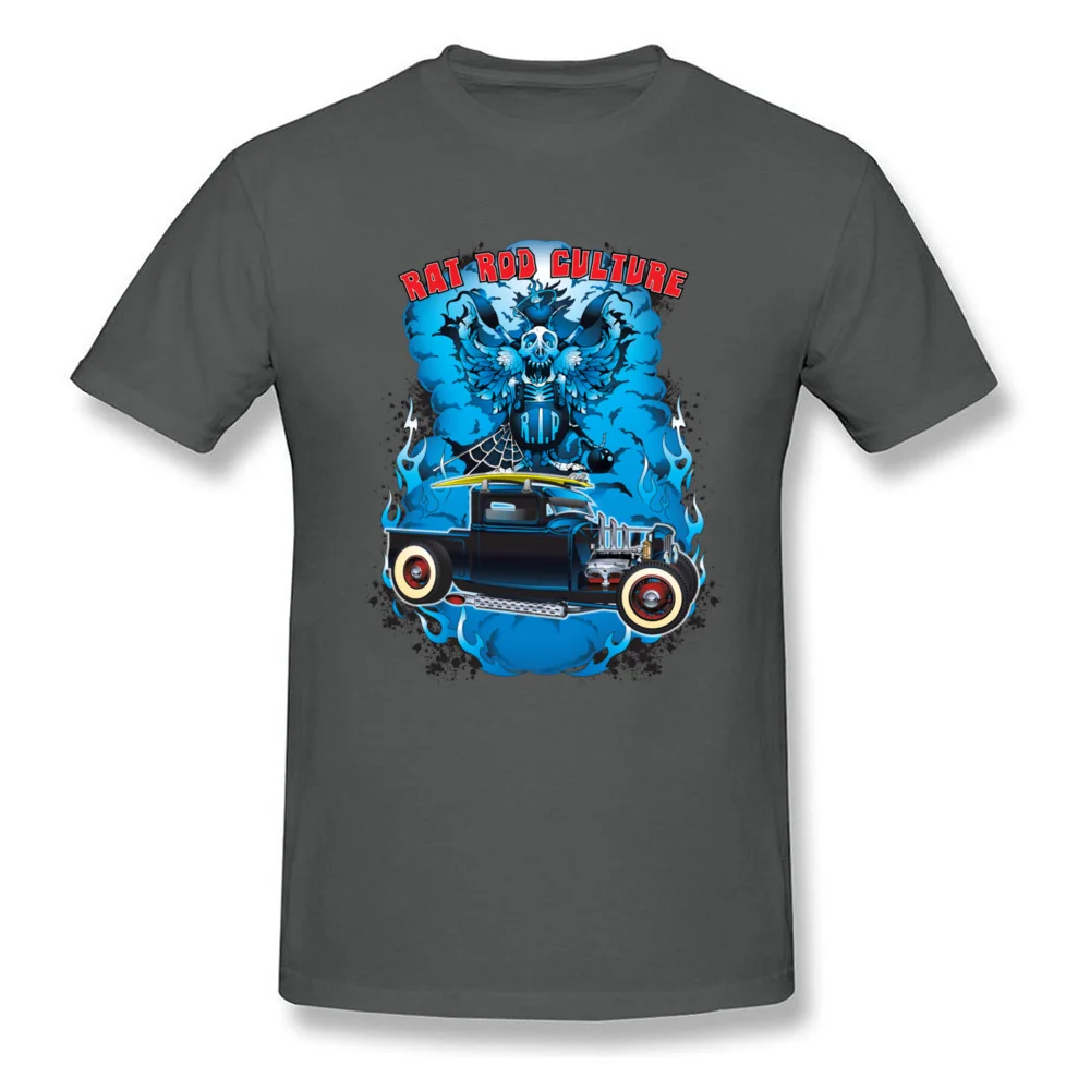Rat Rod Culture 100% Cotton Fabric Men Short Sleeve Tees Normal Summer Fall Top T-shirts Design Tee-Shirts 2018 New O-Neck Rat Rod Culture carbon