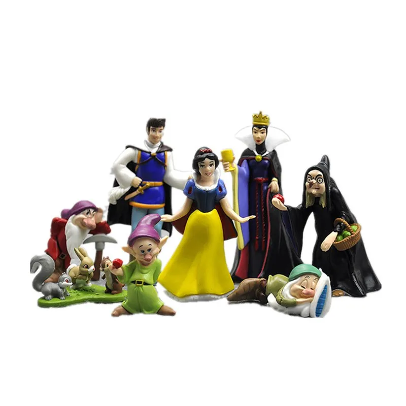 

8Pcs/setOPP Statue Of Snow White Princess And The Seven Dwarfs PVC Schneewittchen Action Figure Collectible Model Toy D110