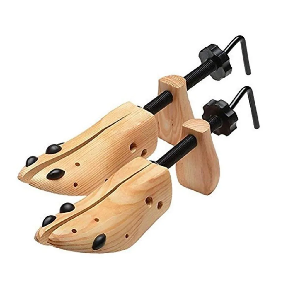 Pair of Professional 2-way Wooden Adjustable Shoe Stretcher for Men//Women 5-10