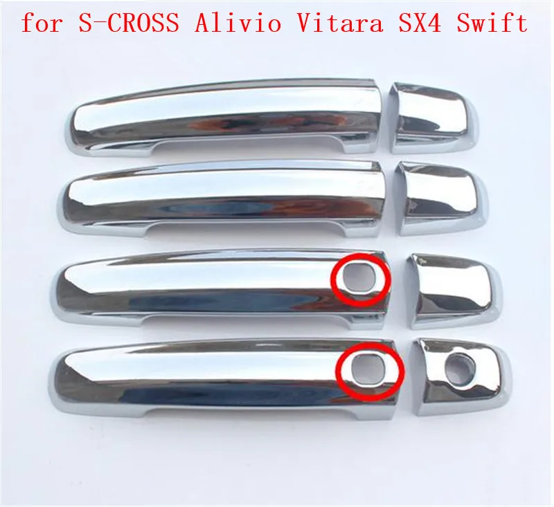 Car-Accessories-ABS-Chrome-Car-Door-Handles-Bowl-Cover-Trim-Door-Handle-Trim-for-Suzuki-S (2)