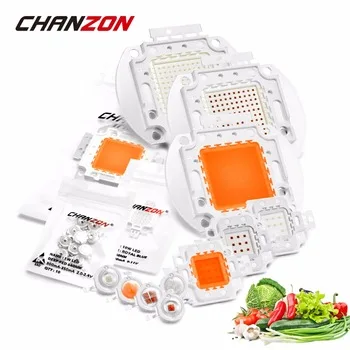 High Power LED Chip Full Spectrum Grow Royal Blue 440nm Deep Red 660nm 1W 3W 5W 10W 20W 30W 50W 100W DIY Light 440 660 nm Plant