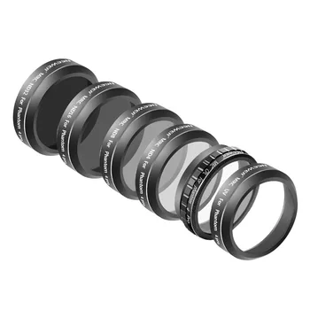

Neewer 6 Pieces Filter Kit for DJI Phantom 4 Pro Quadcopter - UV, CPL, ND4, ND8, ND16 and ND32 Filter 16-Layer Coating (Black)