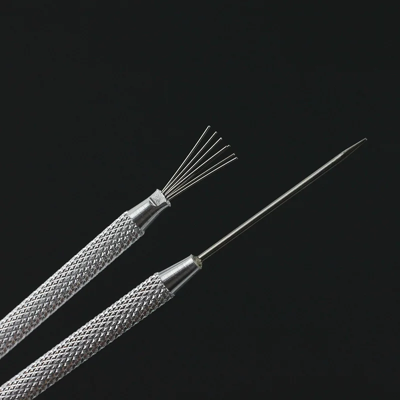

7 Pin Feather Wire Texture & Pro Needle Pottery Clay Tools Set Ceramics Sculpting Modeling Tool Pottery Texture Brush Tools