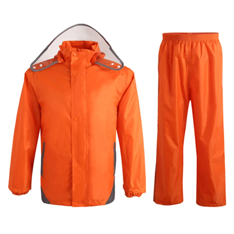 Reflective Raincoat Rain pants Waterproof Single Raincoat men and women