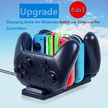 YUJUSER 6 в 1 с ограничением тока переключатель защиты док-станция для зарядки контроллера световой индикатор для PND переключатель NS