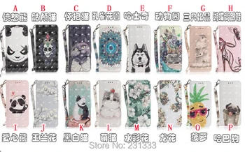 

For Iphone X XS MAX XR 8 7 PLUS I7 6 6S 3D Bling Cartoon Wallet Leather Pouch Case Stand ID Card TPU Pineapple Skin Cover 100pcs