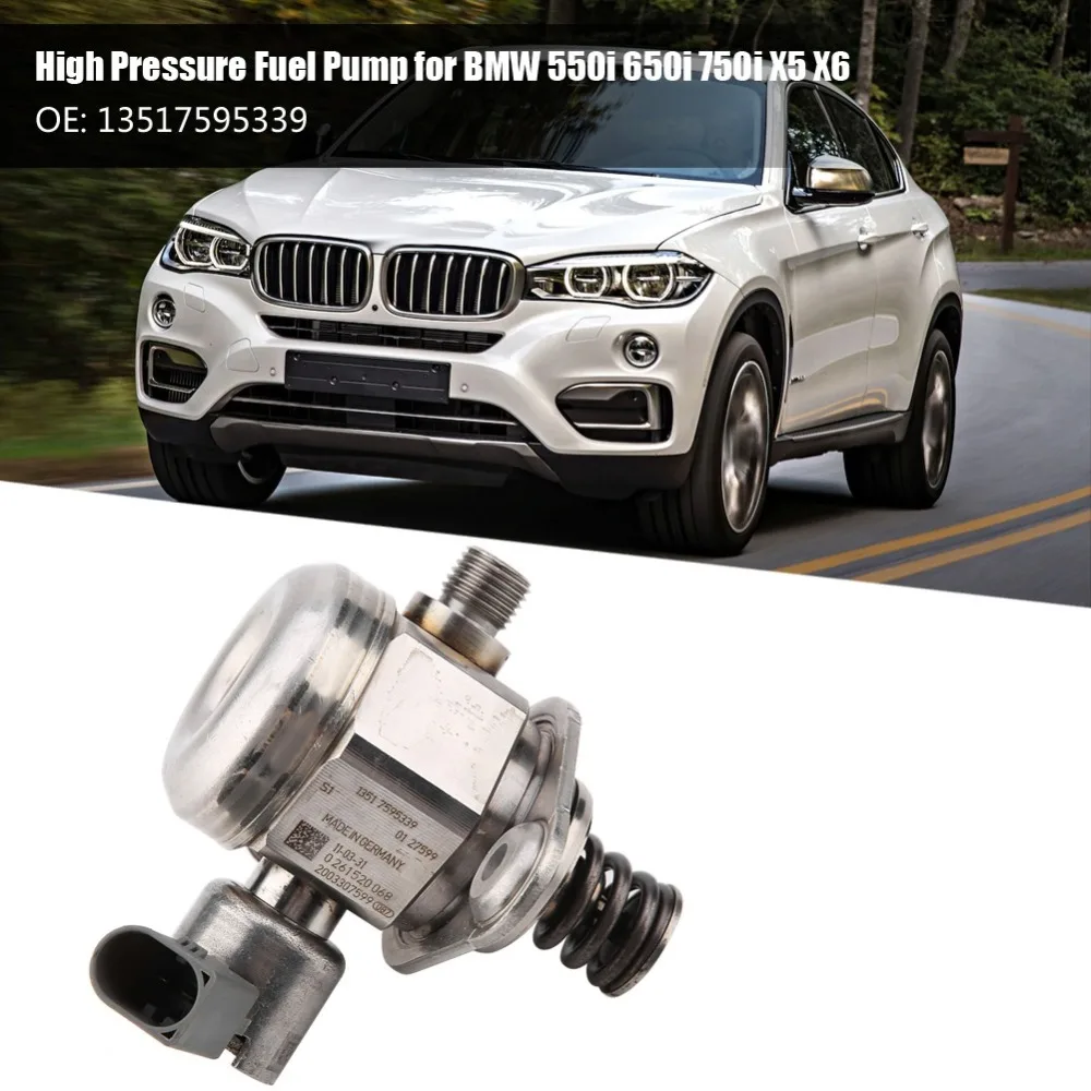 

Fuel Pump for BMW 550i 650i 750i X5 X6 13517595339 Made WithHigh Quality Aluminum For Maximum Durability High Pressure