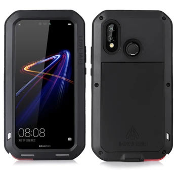 

HOT Metal Waterproof Phone Fitted Case For Huawei nova 3e With Temghened Glass Screen Pretection Phone Cover WHOLESALE