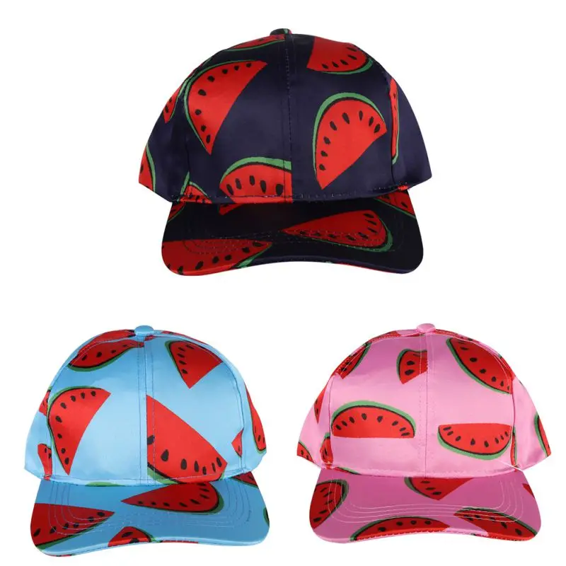 Outdoor Women Men Watermelon Fruit Cap Printing Cap Sports Hat Snapback
