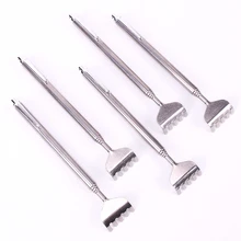 1 шт. телескопическая переносная ручка из нержавеющей стали, регулируемый размер, телескопическая чесалка для спины, инструмент для массажа царапин