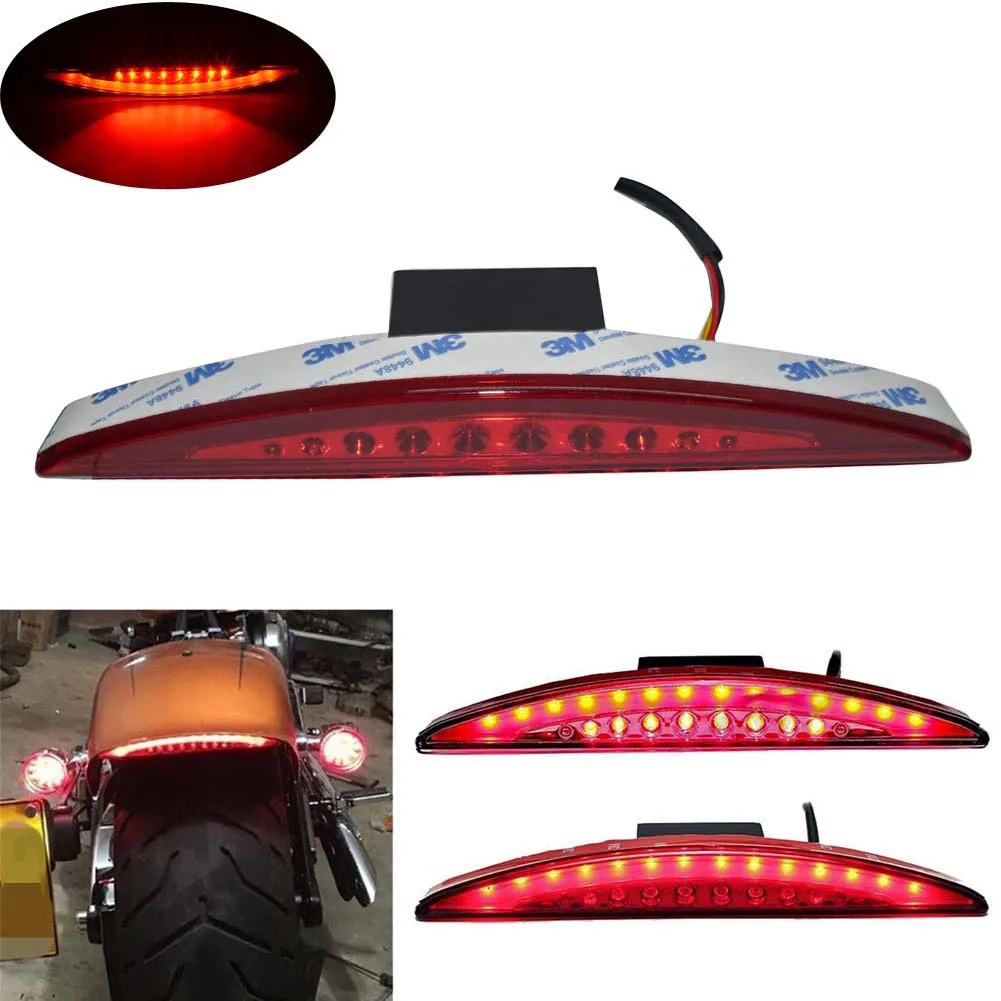 Rear Fender Tip LED Brake Running Tail Light For Harley 2013-2017 Breakout EFI FXSB Red Lens Rear Fender Tip LED Brake Running Tail Light For Harley 2013-2017 Breakout EFI FXSB Red Lens