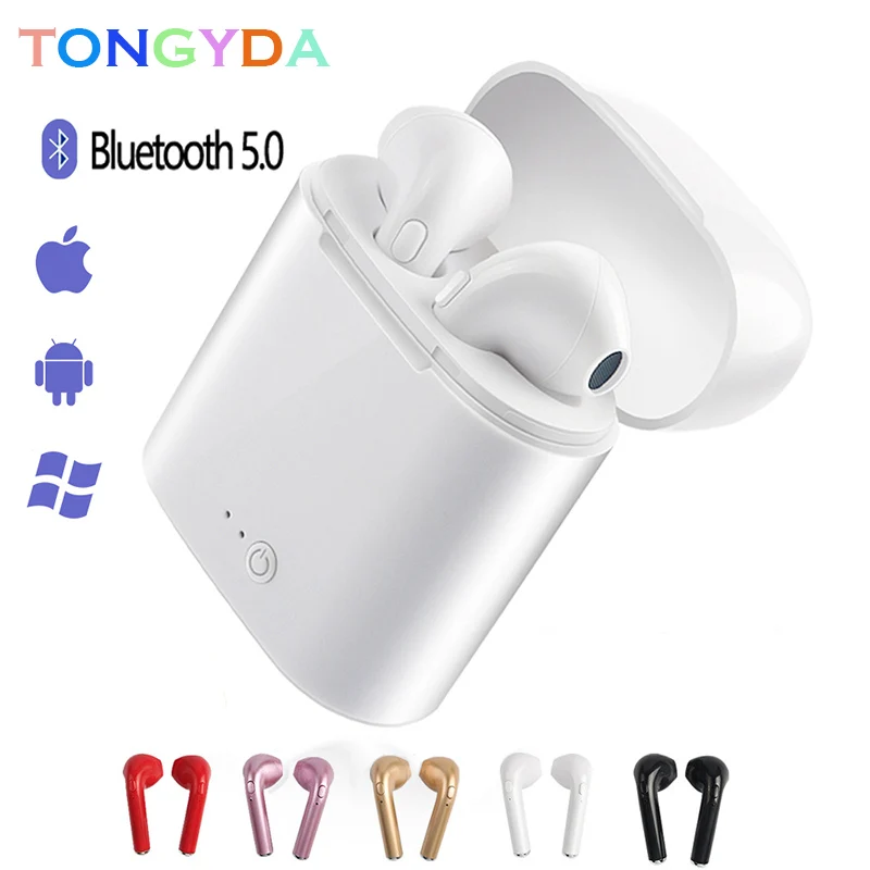 

Bluetooth Earbuds With Charging Box Mini Wireless Earphones i7s TWS Sports Headsets Android Audifonos For All Smart Mobile Phone