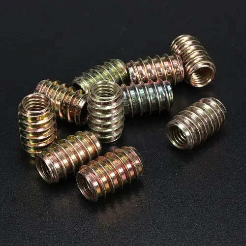 10pcs M8 E Nut Wood Insert Nut Dowel Screw Fixing Furniture Legs and