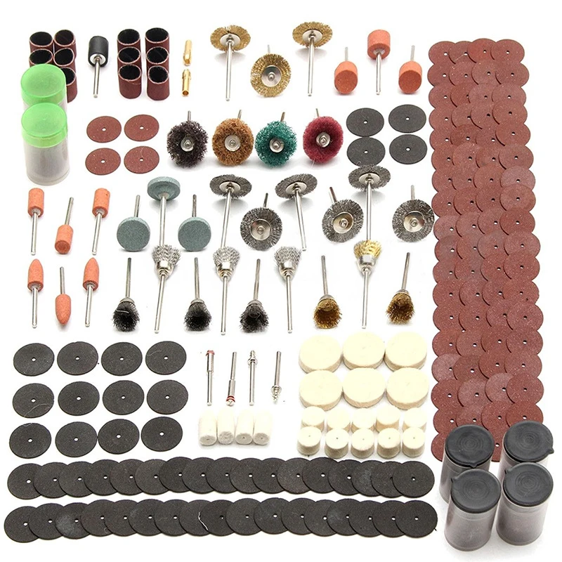 

340 Pcs/Set Electric Grinder Accessories Set Fits For Grinding Sanding Polishing Tools DIY Repairing Hand Tools Accessories