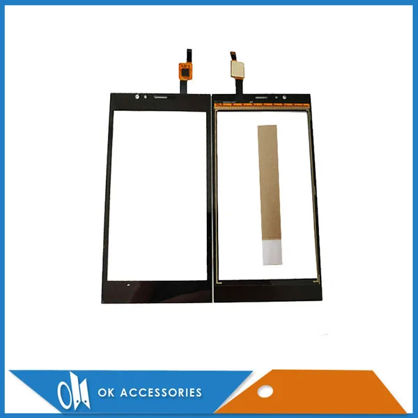 

For Highscreen Pure Power Touch Glass Touch Screen Sensor Panel Digitizer Black Color With Tape 1PC/Lot