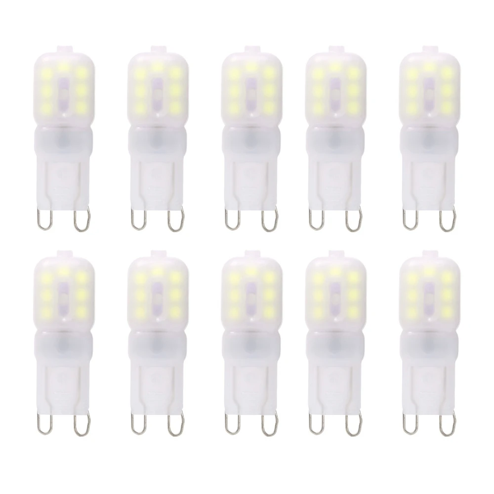 Lightme 10 шт. G9 AC 110V 2 5 W SMD 2835 Светодиодная лампа Энергосберегающая с 14 светодиодами |