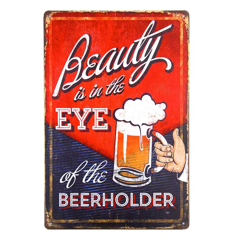 Drink Beer Free Beer Vintage Tin Signs Retro Advertising Metal Plate House Cafe Bar Rustic Club Shop Wall Poster Home Decor - Image 4