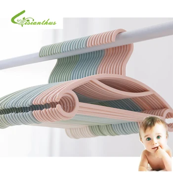 

Kids Clothes Hangers 5Pcs/Lot Outdoor Clothes Drying Rack Children Non-Slip Plastic Baby Trousers Rack Garment Coat Hangers