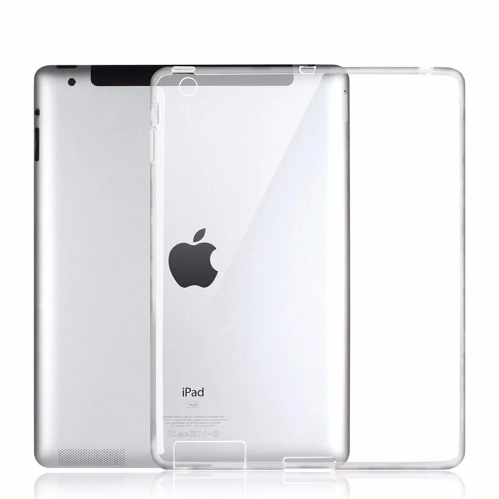 Чехол для iPad 2 iPad 3 iPad 4 Air 1 Air 2 mini 123 mini 4 Чехол прозрачный TPU Funda для iPad 234 мягкий чехол