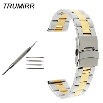 

Stainless Steel Watch Band Safety Buckle Strap for Hamilton Broadway Jazzmaster Aviation Navy Wrist Bracelet 18mm 20mm 22mm 24mm