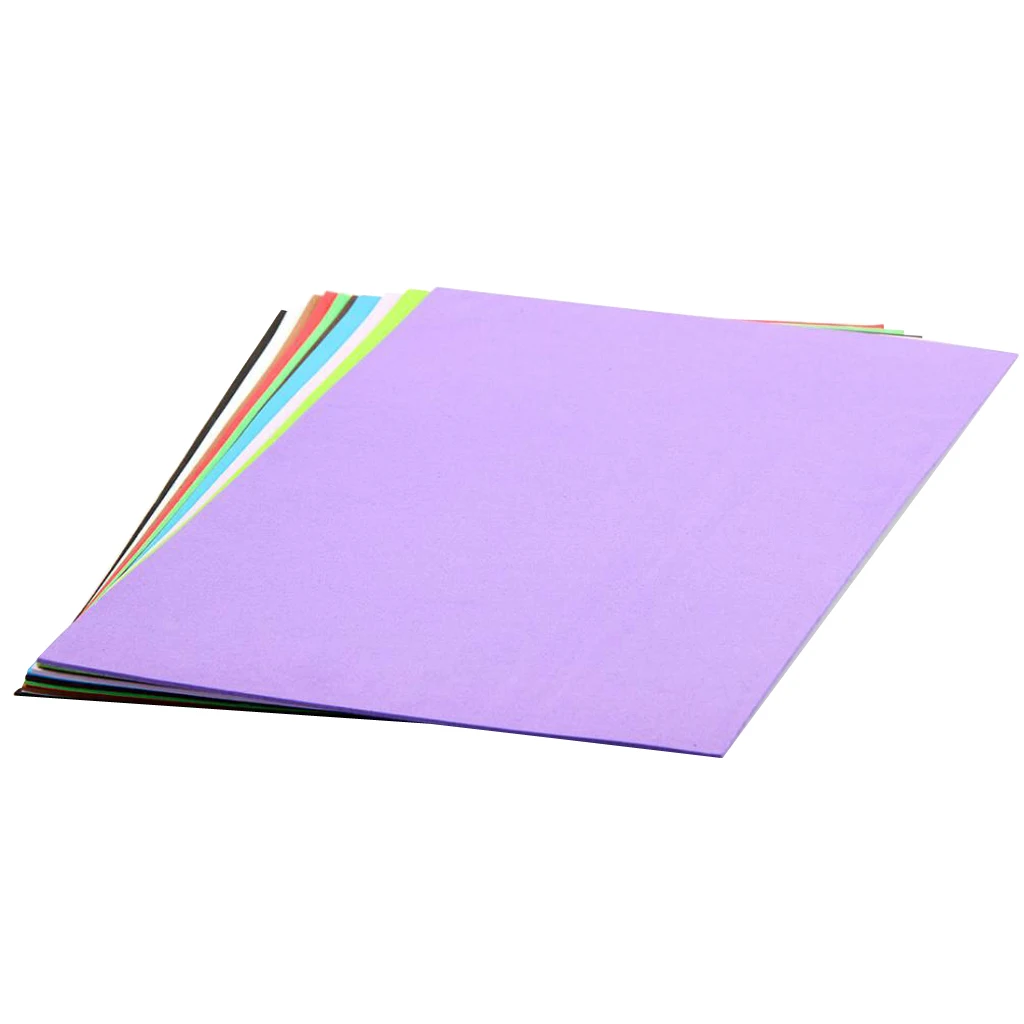 10 Pieces Common Sponge Foam Paper DIY Accessories Tools for Paper Craft Kids Handmade Hand Craft Colorful Paper