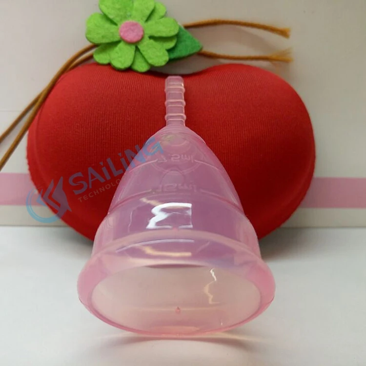 Medical grade silicone menstrual cup FDA feminine soft diva cup opp