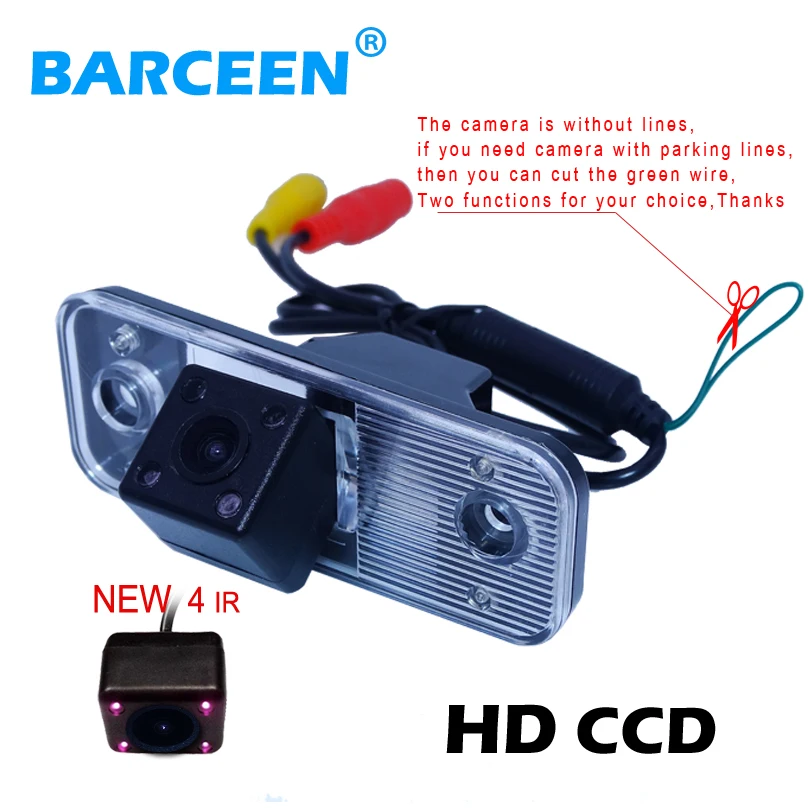 

wire new arrival car rear view camera 4 ir lens 170 degree hd image water-proof IP 69K FOR Hyundai new Santafe Santa Fe Azera
