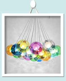 Flash Deal American Village industrial loft style retro iron crystal  Birdcage pendant lamp D35*H60CM 16