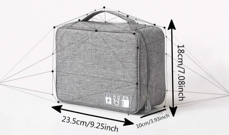 Дорожная сумка для кабеля, портативный цифровой usb-гаджет, органайзер, зарядное устройство, провода, косметичка, на молнии, чехол для хранения, комплект, аксессуары, принадлежности