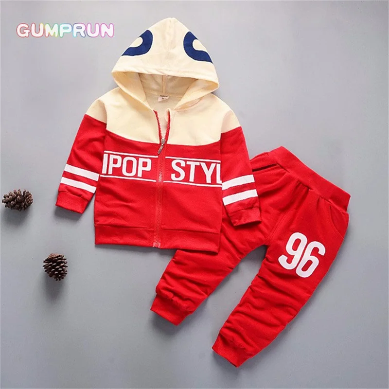 

Kids Winter Clothes Hooded Coat Letter Printed Boy's Clothes Warm long sleeve Children Clothing Set Girl Winter Clothes For Kids