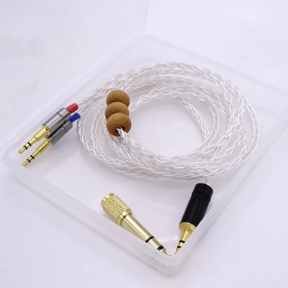 1 8 м кабель для наушников ядер 5N OCC посеребренный HiFi Hifman HE1000 HE400S He400i HE X HE560 Oppo PM