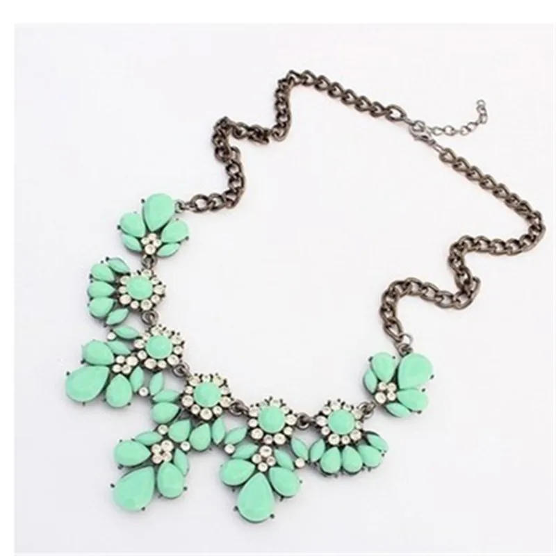 Лимонный ценный себе колье Винтаж Шарм Макси воротник Colar Модные Bijoux Кристалл
