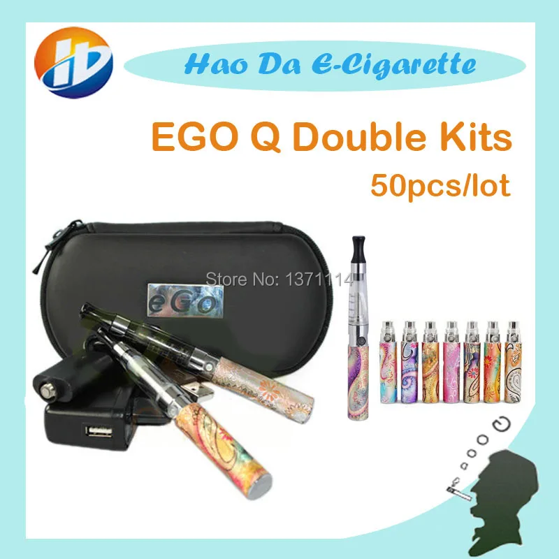 E font b Cigarette b font EGo Q Double Kits ego Q battery CE4 font b