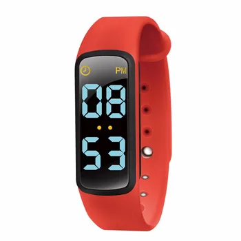 

Child Life Waterproof Smart Bracelet With LED Display and TPU Material Strap Smart Reminder Alarm Mode Polymer Lithium Battery