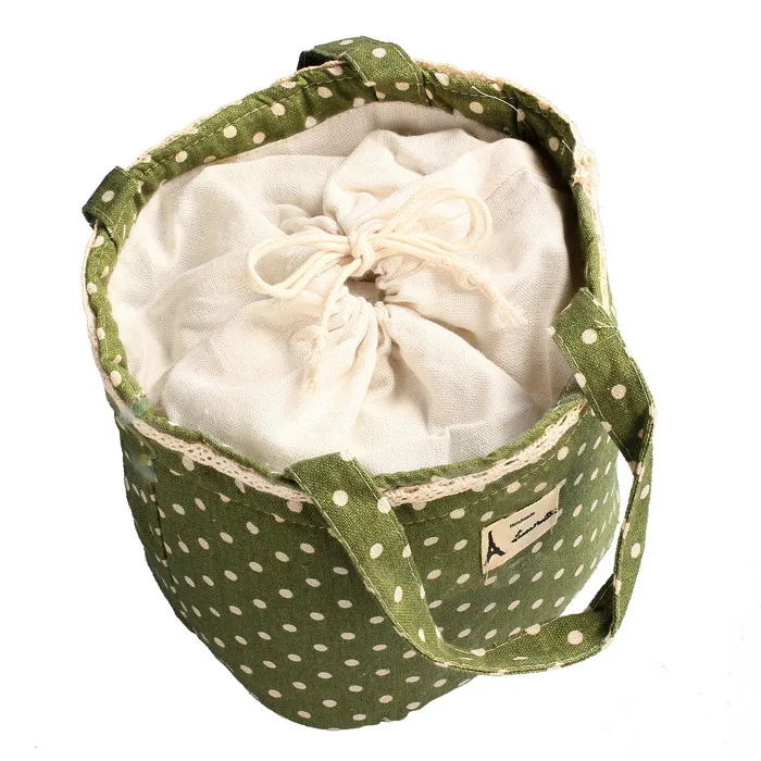Милая переносная сумка для обеда на шнурке для девочек, термоизолированная сумка-холодильник, сумка-холодильник, Bento, чехол для хранения обеда, d90626